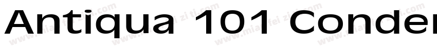 Antiqua 101 Condensed Normal字体转换